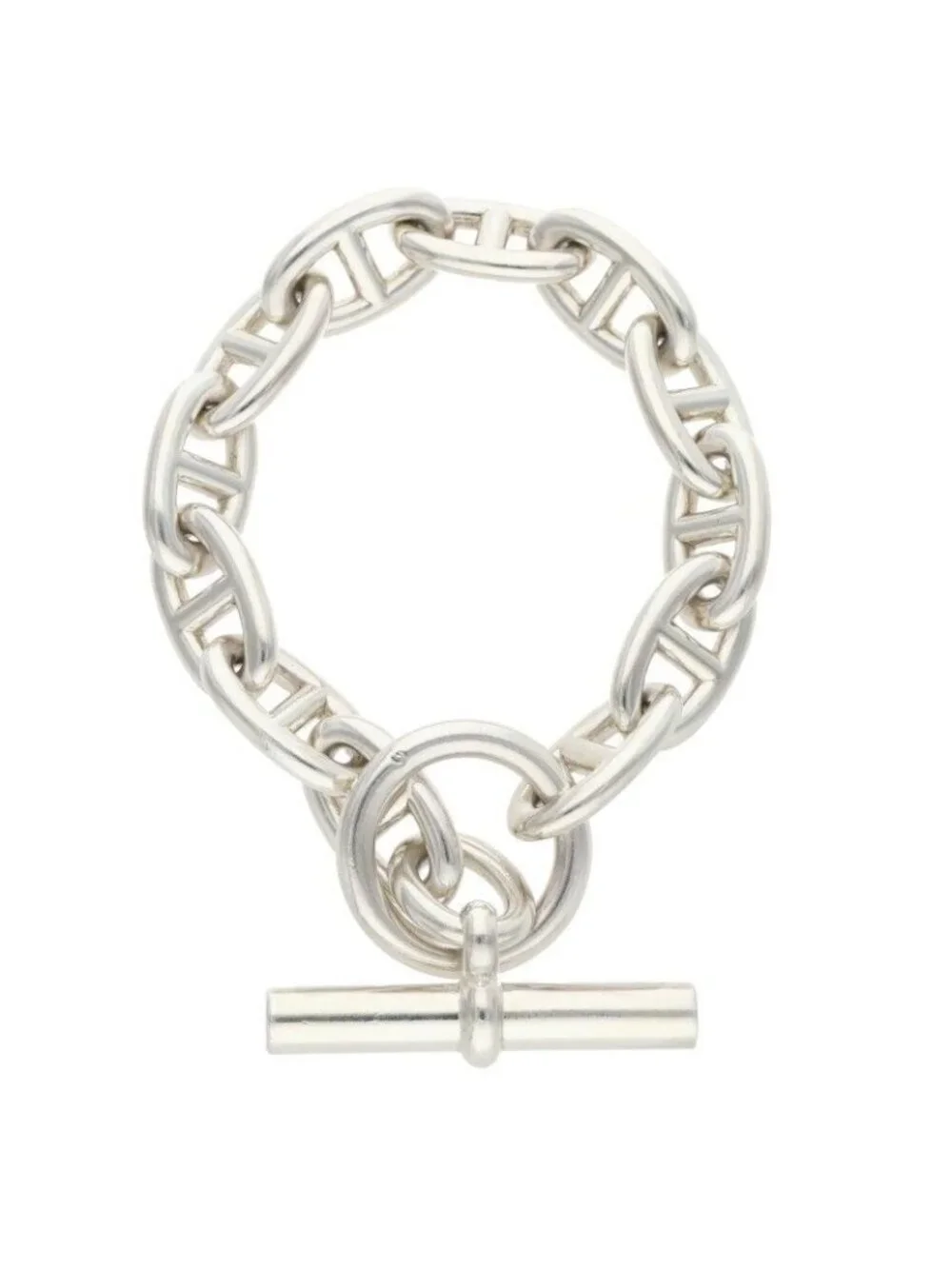 Hermes Chaine D'ancre GM Silver Bracelet